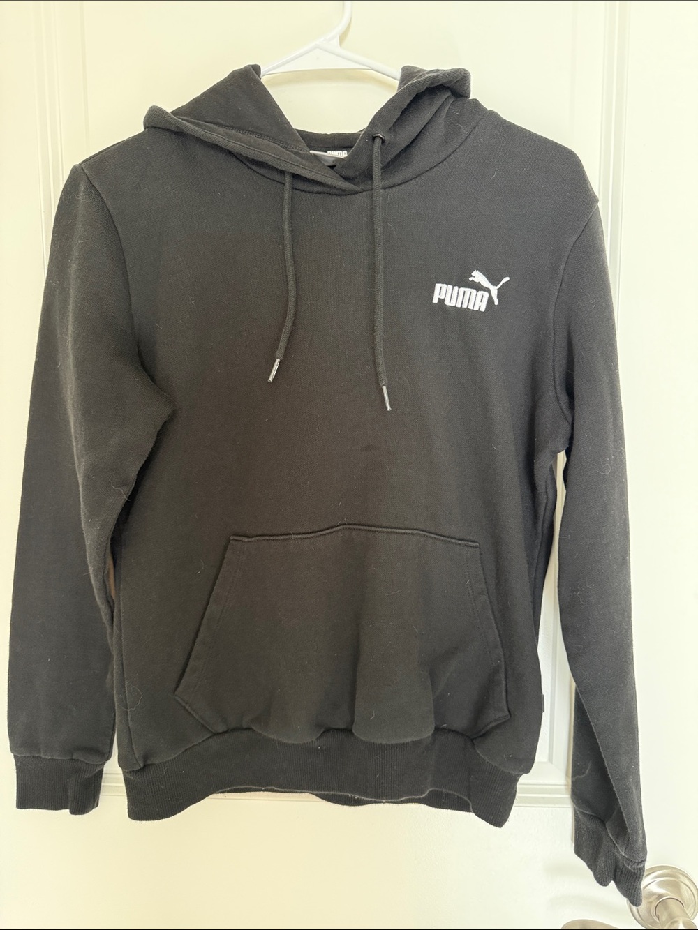 Puma Black Hoodie with White Logo